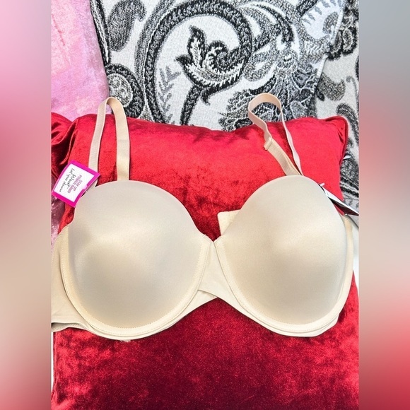 MAIDENFORM Bra 40DD Convertible Strapless Stay Up Support Beige SE6990 3485 PS - Picture 1 of 14